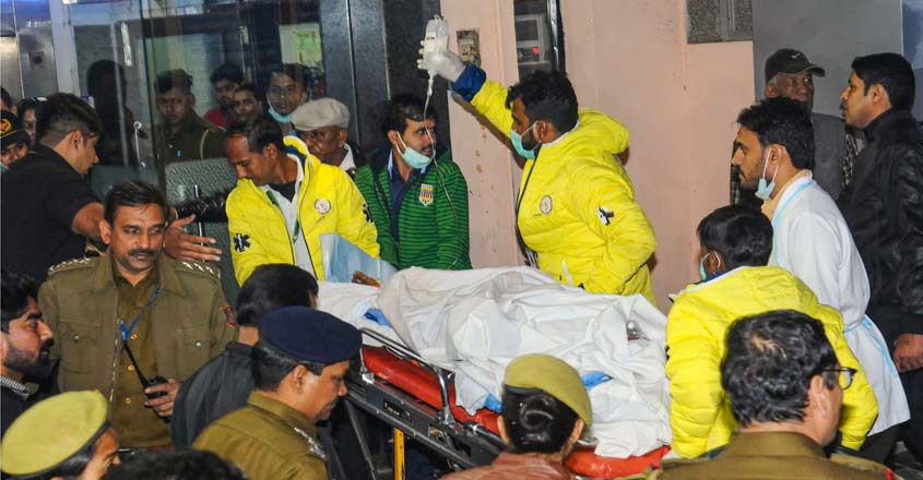 She was brought to Delhi in an air ambulance Thursday evening.