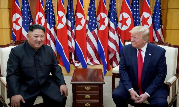 North Korean leader Kim Jong Un and USA President Donald Trump