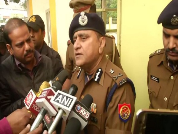 UP DGP OP Singh speaking to media in Lucknow