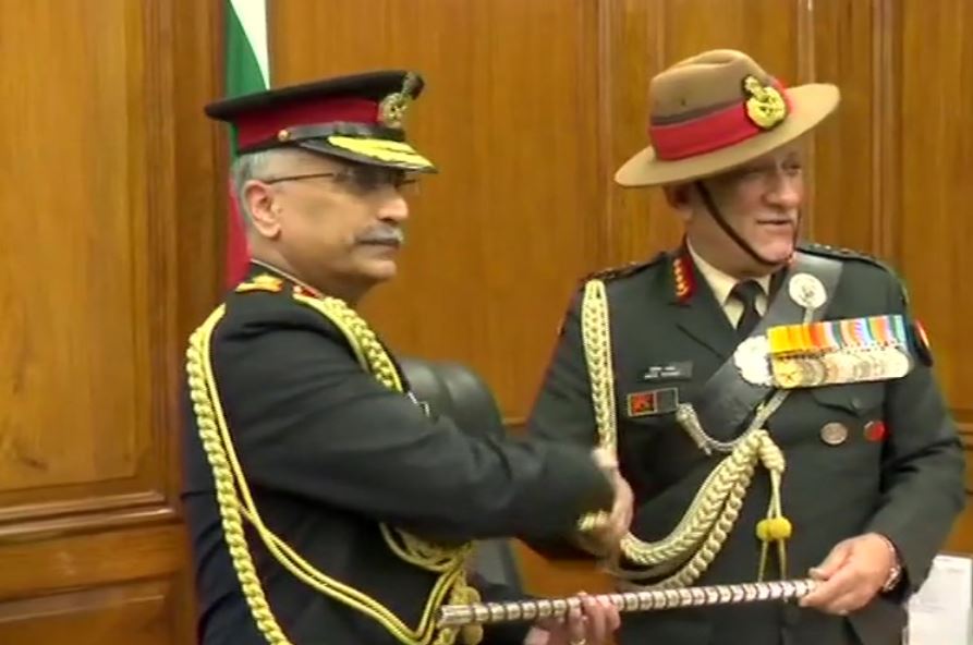 General Manoj Mukund Naravane takes charge as the Chief of Army Staff