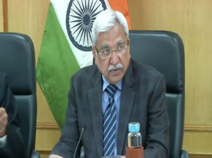 Chief Election Commissioner Sunil Arora addressing the press conference on Monday in New Delhi