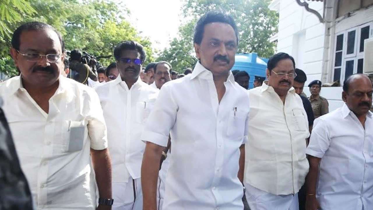 DMK president MK Stalin walks out of state Assembly