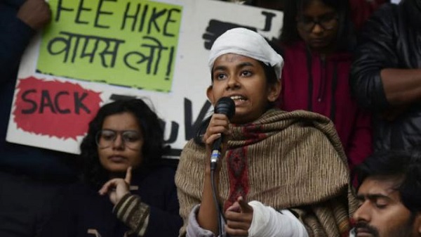 JNU छात्रसंघ अध्यक्ष आइशी