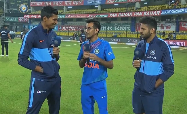 Navdeep Saini, Shardul Thakur and Yuzvendra Chahal