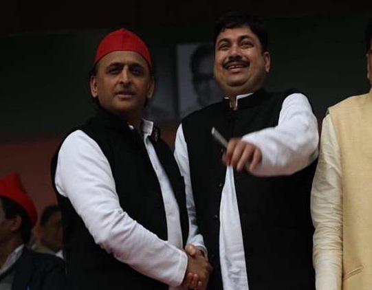 Akhilesh Yadav and Sunil Singh