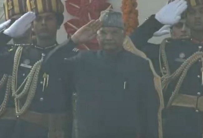 President Kovind receives traditional 21-Gun Salute