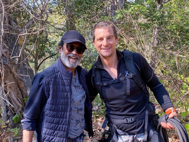 Rajinikanth and Bear Grylls