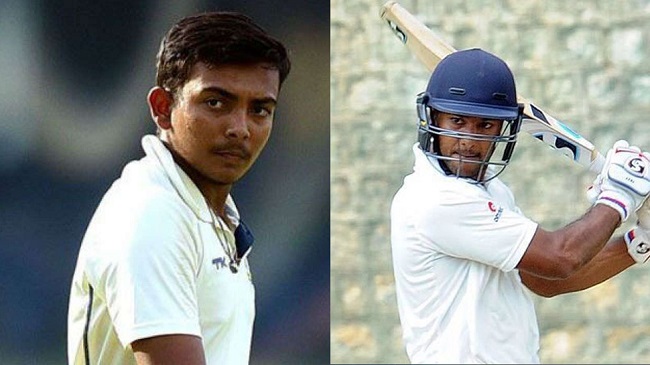 Prithvi Shaw and Mayank Agarwal