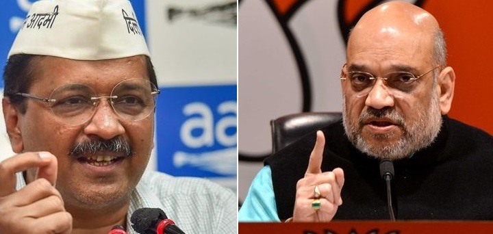 Arvind Kejriwal and Amit Shah