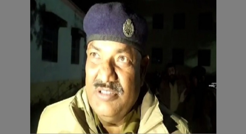 DSP Amarkant Jha speaking to reporter in Khagaria, Bihar