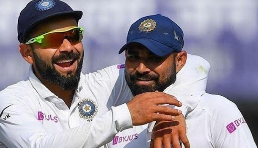 Virat Kohli posts pic with Shaw, Shami