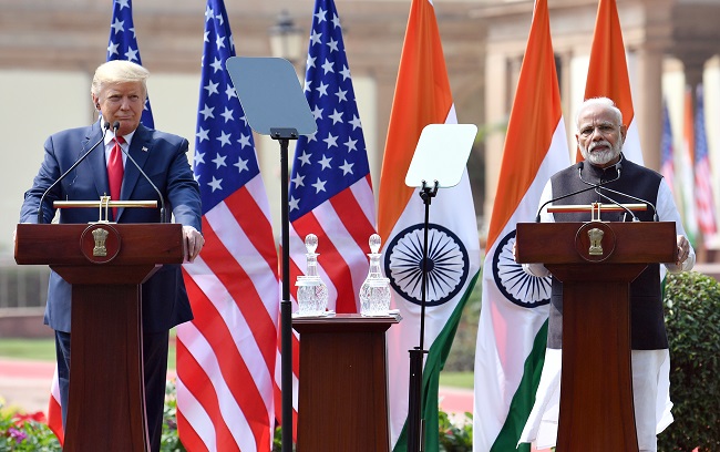 Prime Minister Narendra Modi with US President Donald Trump