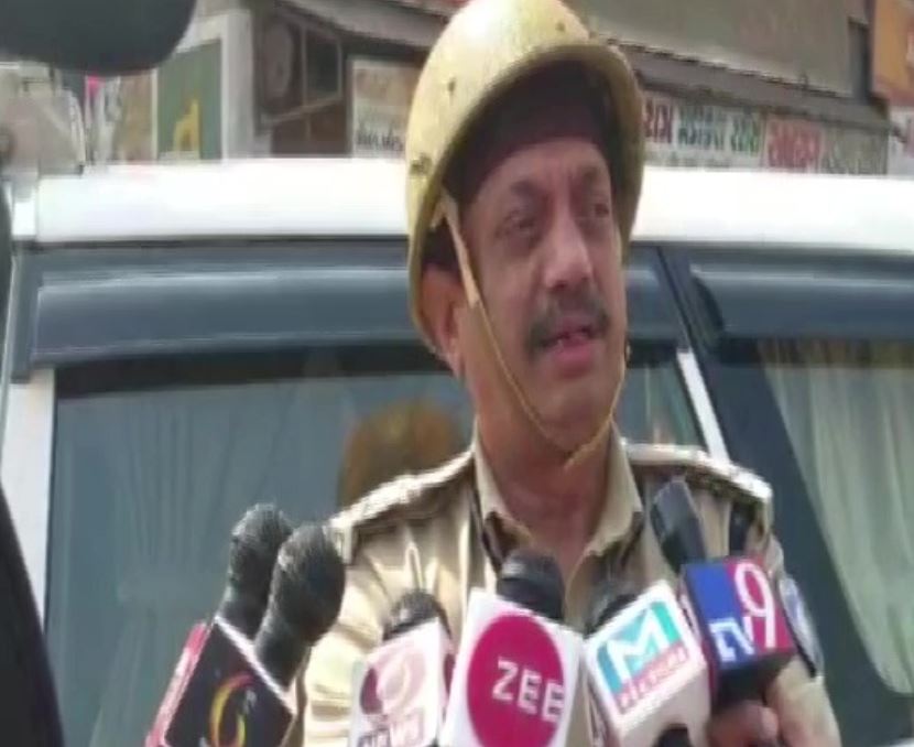 IG AK Jadeja speaking reporters in Khambat on Tuesday