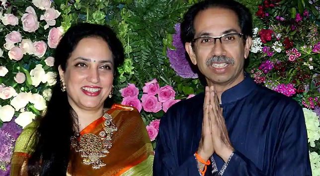 Maharashtra Chief Minister and Shiv Sena leader Uddhav Thackeray with wife Rashmi (File photo)