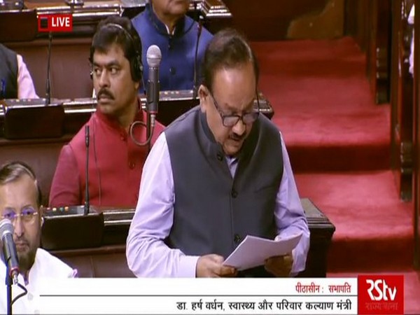 Union Health Minister Dr Harsh Vardhan speaking in Rajya Sabha