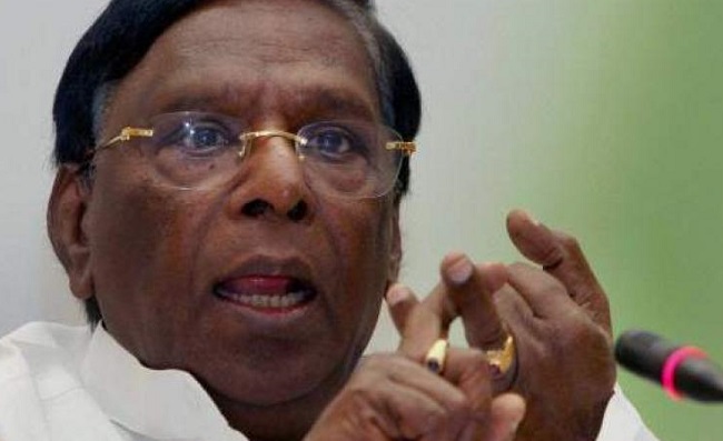 Puducherry Chief Minister V Narayanasamy