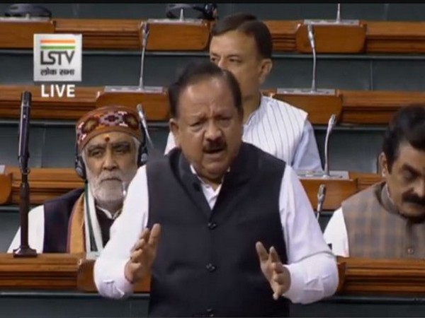 Union Health Minister Harsh Vardhan in Lok Sabha on Wednesday.