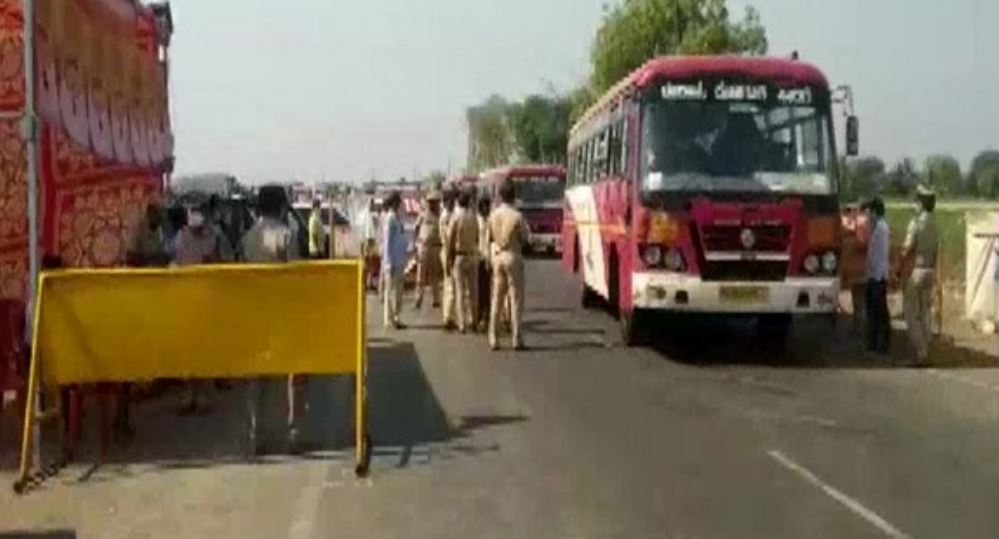 Karnataka labourers were brought back via buses from Mumbai