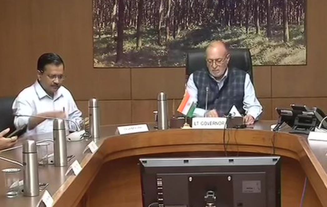 Lieutenant Governor Anil Baijal during the meeting