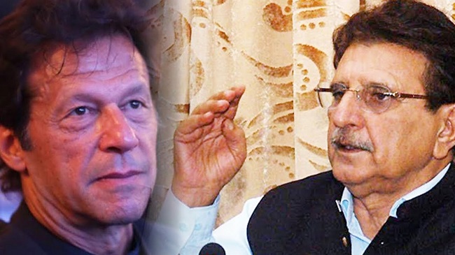 Pakistani Prime Minister Imran Khan and Raja Farooq Haider