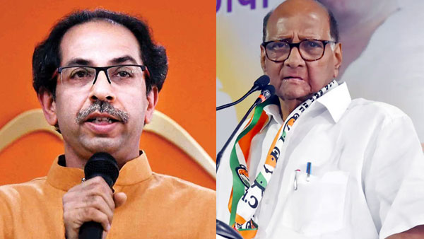 Maharashtra Chief Minister Uddhav Thackeray and NCP president Sharad Pawar