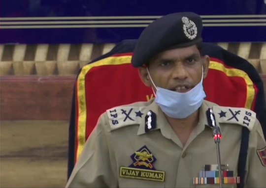 Inspector-General of Police (IGP), Kashmir, Vijay Kumar