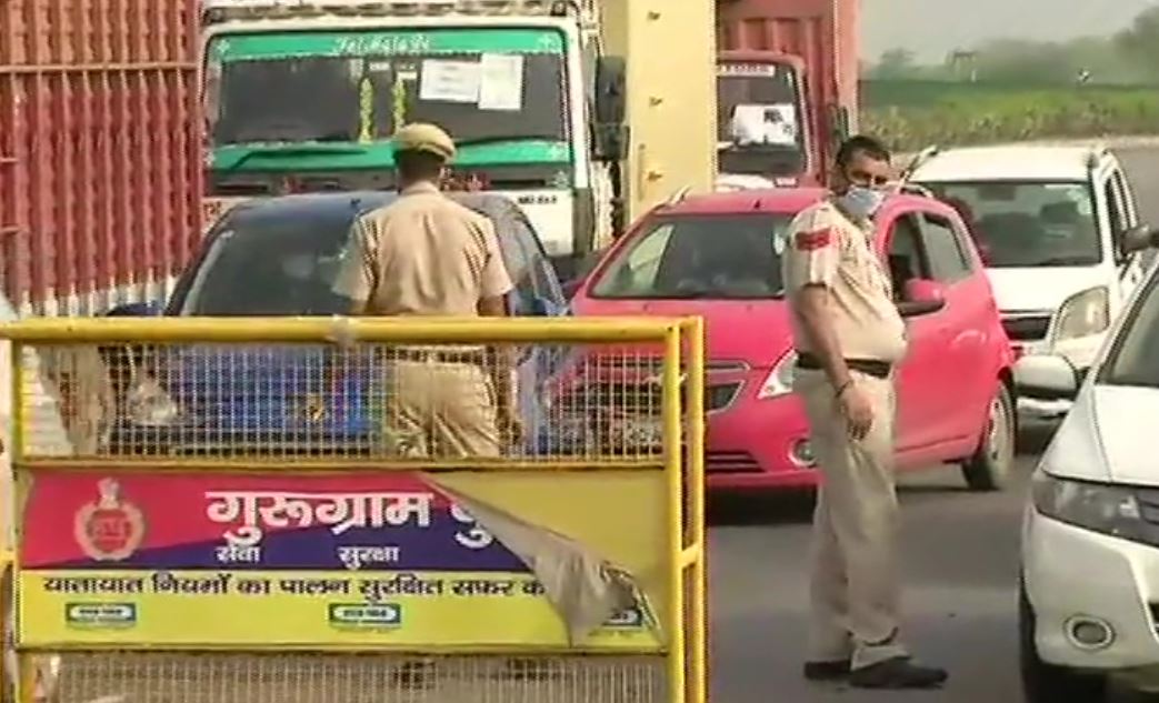 Visual from Delhi-Gurugram border