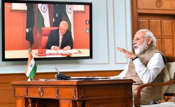 Prime Minister Narendra Modi and his Australian counterpart Scott Morrison