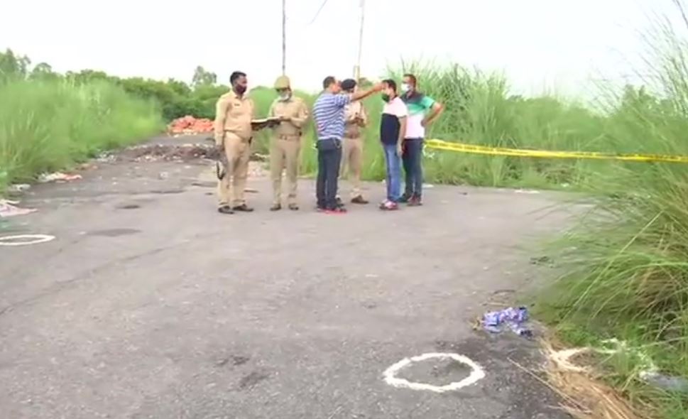 Visuals of the encounter site in Kanpur