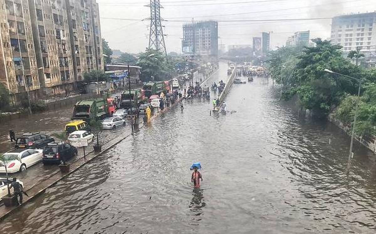 Parts of Mumbai faced severe waterlogging on Monday following heavy rainfall in the region