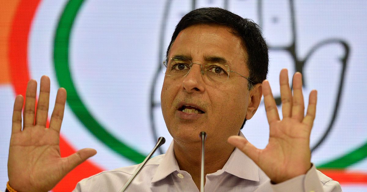 Congress leader Randeep Singh Surjewala