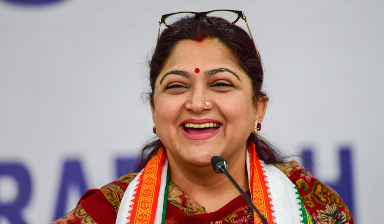 Congress leader Khushbu Sundar