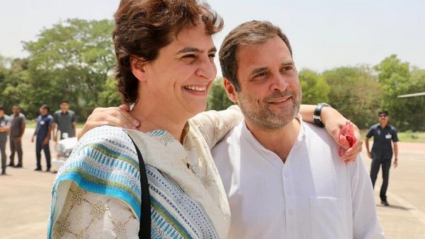 Priyanka Gandhi and Rahul Gandhi