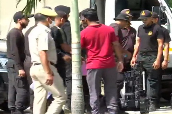 Security forces deployed near Delhi's Buddha Jayanti Park in Ridge Road area