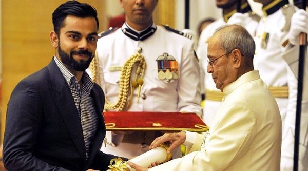 Virat Kohli and Pranab Mukherjee (File Photo)