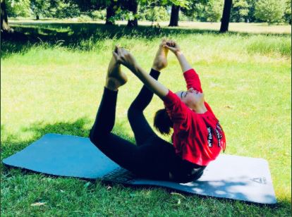 Kangana Ranaut performing Yoga