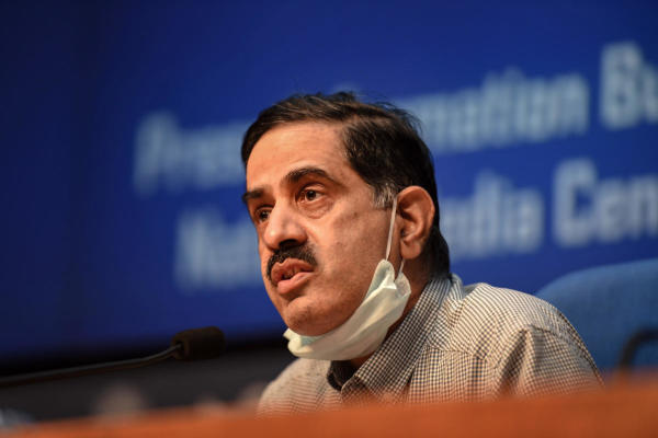 Prof (Dr.) Balram Bhargava, DG,ICMR during a press conference in New Delhi on Tuesday.