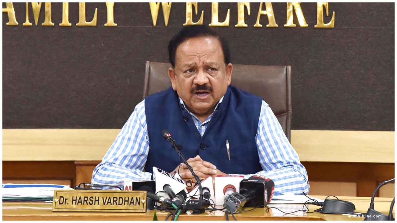 Union Minister for Health and Family Welfare Dr Harsh Vardhan