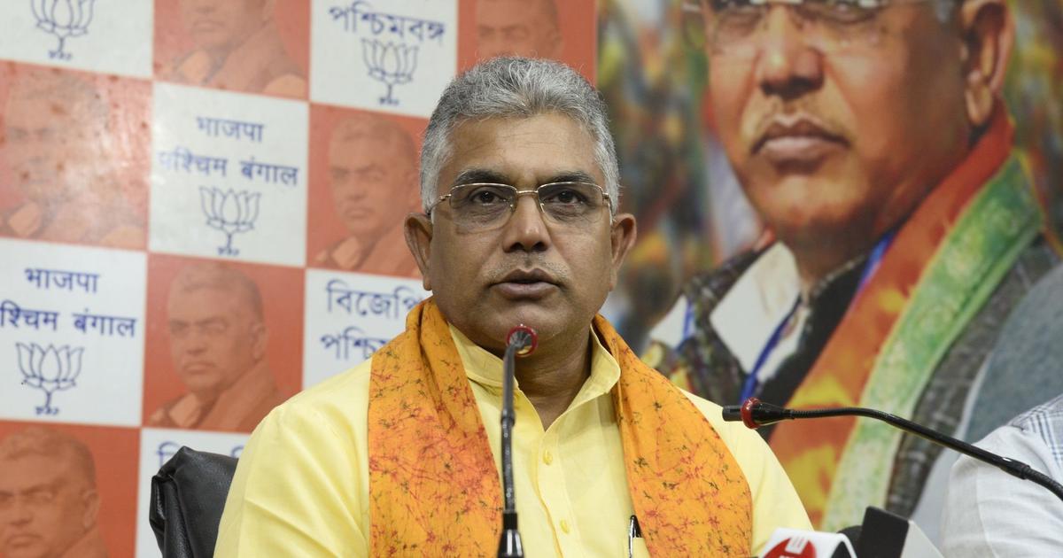 West Bengal BJP chief Dilip Ghosh