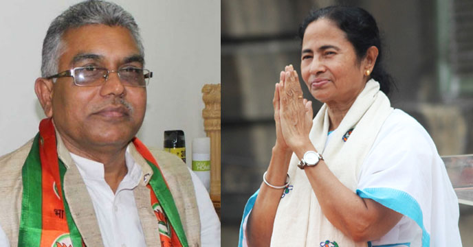 Dilip Ghosh and  Mamata Banerjee