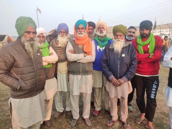 Agitating farmers at Burari