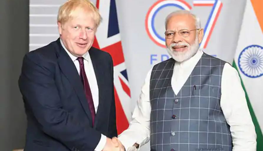 Boris Johnson and PM Modi