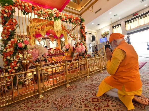 Prime Minister Narendra Modi at Gurudwara Rakab Ganj Sahib