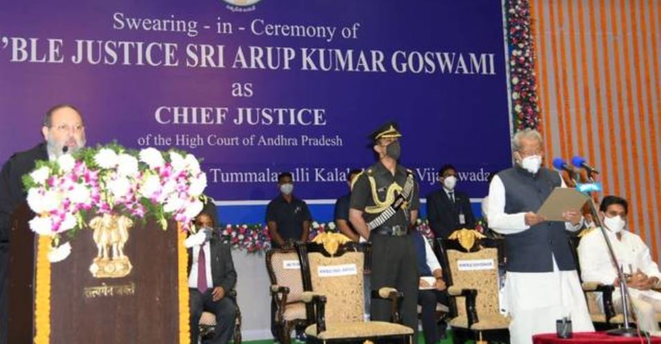 Arup Kumar Goswami sworn in as Chief Justice of AP HC