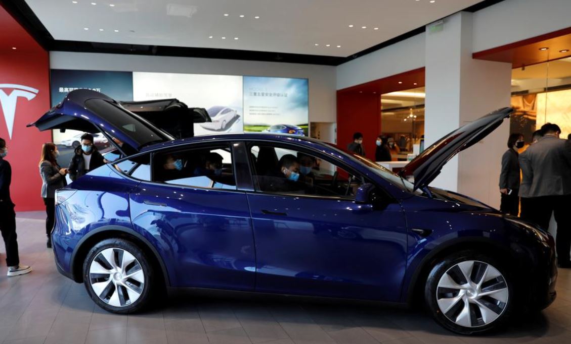 Tesla's  Shanghai-made Model Y in China