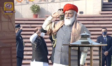 PM Modi sporting special Jammagar Paghdi on 72nd Republic Day