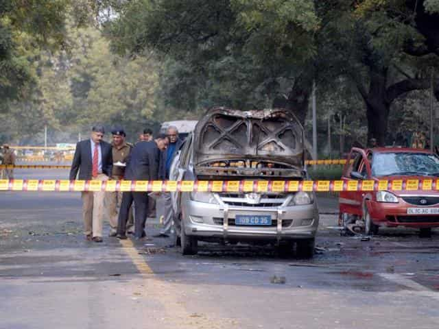 Police at the. Site