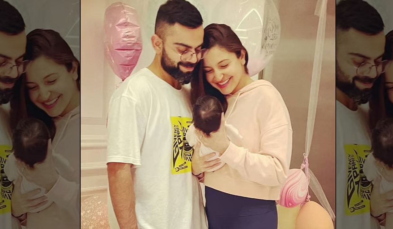 Virat Kohli and Anushka Sharma with their daughter Vamika (Image source: Instagram)