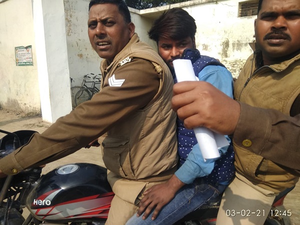 पुलिस ने आरोपी  को किया गिरफ्तार