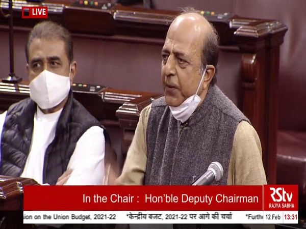 TMC's Dinesh Trivedi speaking in the Rajya Sabha on Friday.